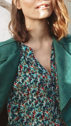 ct green blouse and jacket